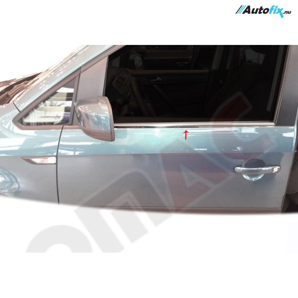 RUDELISTER KROM - VW Caddy 2015-> - ANTAL 2 STK