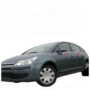 RUDELISTER KROM - Citroen C4 2004-> 2010 - ANTAL 8 STK