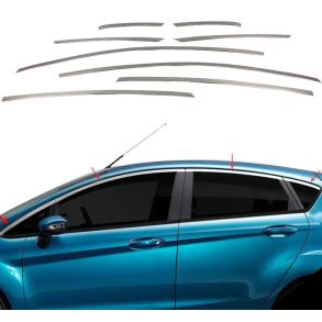 RUDELISTER KROM - Ford Fiesta VI Hatchback 2009-> - ANTAL 8 STK