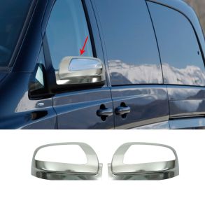 Spejlkappe 2 stk - Mercedes Vito W639 facelift rg. 2010-2014  - Rustfri Stl Satin Krom