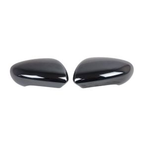 Spejlkappe 2 stk - Nissan Qashqai+2 2009-> - Sort Krom ABS PLastik