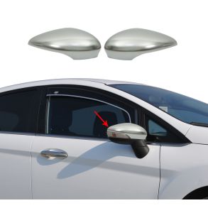 Spejlkappe 2 stk - Ford Fiesta VI Hatchback rg. 2009–2017 - Krom ABS Plastik