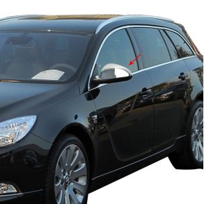 Spejlkappe 2 stk - Opel Insignia rg. 2008-> - Rustfri stl krom