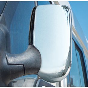 Spejlkappe 2 stk - Ford Transit rg. 2000-2014 - Rustfri stl krom