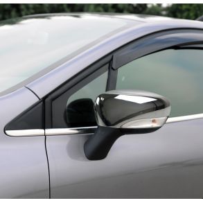 Spejlkappe 2 stk - Renault Clio IV rg. 2012-> - Rustfri stl krom
