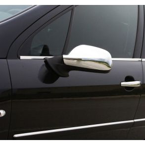 Spejlkappe 2 stk - Peugeot 307 rg. 2001-2008 - Rustfri stl krom