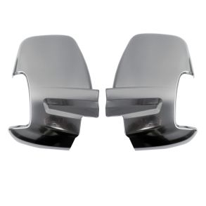 Spejlkappe 2 stk - Ford Transit rg. 2014 - Satin Krom ABS Plastik