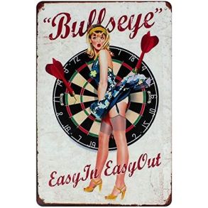 Retro Metalskilt - Bullseye - Strrelse 20x30 cm