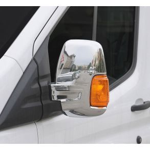 Spejlkappe 2 stk - FORD TRANSIT rg. 2014-> - Krom ABS Plastik