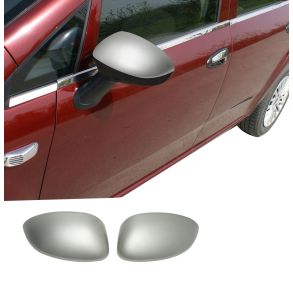 Spejlkappe 2 stk - FIAT LINEA Sedan rg. 2007-> - Rustfri Stl Mat Krom