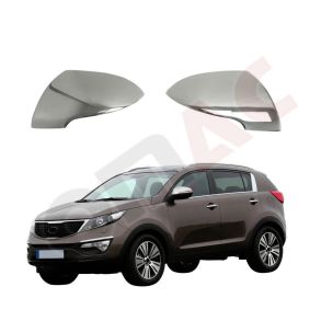 Spejlkappe 2 stk - KIA SPORTAGE III rg. 2010-2015 - Rustfri stl krom
