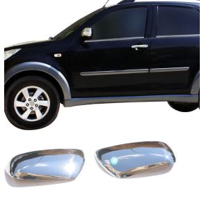 Spejlkappe 2 stk - DAIHATSU TERIOS II SUV rg. 2006-> - Rustfri stl krom