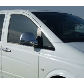 Spejlkappe 2 stk - MERCEDES Vito II W639 rg. 2003-2010  - Krom ABS Plastik