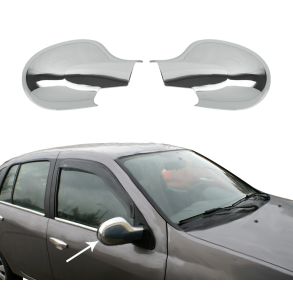 Spejlkappe 2 stk - RENAULT SYMBOL II Sedan rg. 2009-2013 - Krom ABS Plastik