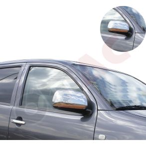 Spejlkappe 2 stk - TOYOTA HILUX rg. 2005-2012 - Rustfri stl krom