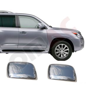 Spejlkappe 2 stk - Lexus LX570 / Toyota Land Cruiser J200  rg. 2008-> - Rustfri stl krom