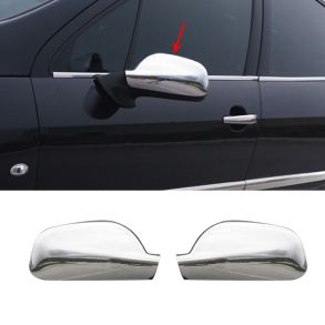 Spejlkappe Krom 2 stk - PEUGEOT 307 Hatchback rg. 2001-2008 - ABS Plastik
