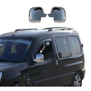 Spejlkappe 2 stk - PEUGEOT PARTNER I rg. 1996-2008 - Krom ABS Plastik