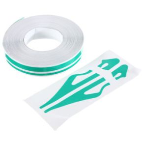 Stafferingstape - Dobbelt 4+2 mm - Lime Grn 9,8 meter