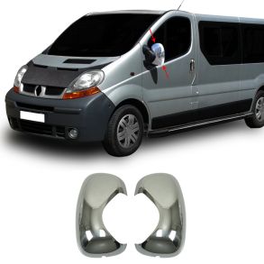 Spejlkappe 2 stk - RENAULT TRAFIC II rg. 2001-2014 - Rustfri stl krom