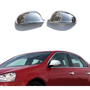 Spejlkappe 2 stk - VW Golf V rg. 2003-2008 - Rustfri stl krom