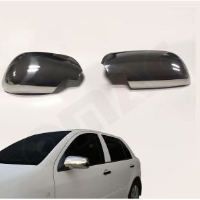 Spejlkappe 2 stk - SKODA Octavia IIrg. 2004-2013 - Rustfri stl krom