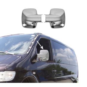 Spejlkappe 2 stk - MERCEDES VITO W638 rg. 1996-2003 - Krom ABS Plastik