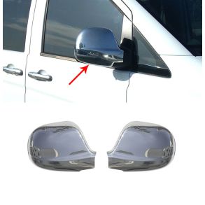 Spejlkappe 2 stk - MERCEDES VITO W639 rg. 2003-2010 - Rustfri stl krom