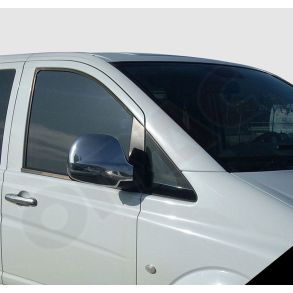 Spejlkappe 2 stk - MERCEDES VITO W639 rg. 2003-2010 - Rustfri stl krom