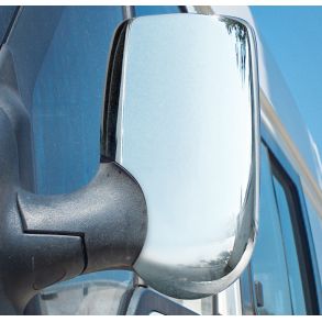 Spejlkappe 2 stk - FORD TRANSIT rg. 2000-2014 - Krom ABS Plastik
