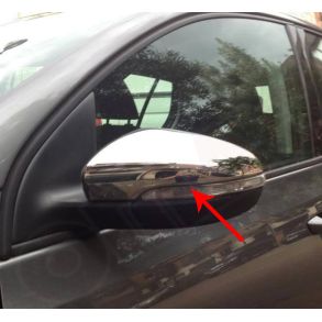 Spejlkappe 2 stk - VW GOLF VI Hatchback rg. 2009-2013 - Rustfri stl krom