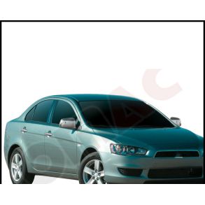 Spejlkappe 2 stk - MITSUBISHI LANCER Sedan rg. 2000-2007 - Rustfri stl krom