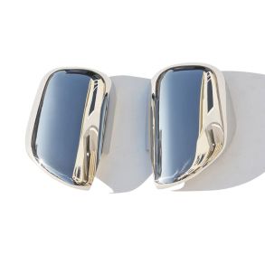 Spejlkappe 2 stk - TOYOTA LAND CRUISER PRADO 120 rg. 2003-2009 - Rustfri stl krom