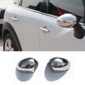 Spejlkappe 2 stk - MINI COOPER Hatchback rg. 2006-2013 - Rustfri stl krom