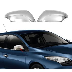 Spejlkappe 2 stk - RENAULT MEGANE III & Renault Laguna III - Rustfri stl krom