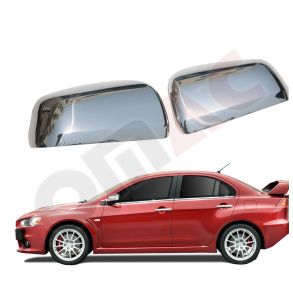 Spejlkappe 2 stk - MITSUBISHI LANCER Sedan rg. 2007-> - Rustfri stl krom