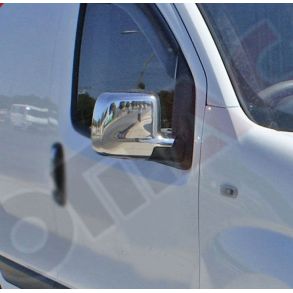 Spejlkappe 2 stk - FIAT Fiorino / Citron Nemo / Peugeot Bipper - Rustfri stl krom