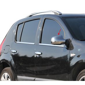 Spejlkappe 2 stk - DACIA SANDERO I Hatchback rg. 2008-2012 - Rustfri stl krom