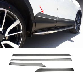 Sidelister - NISSAN QASHQAI rg. 2014-> - 4 stk. Rustfri stl mrk krom