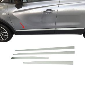 Sidelister - OPEL CROSSLAND X rg. 2017-> - 4 stk. Rustfri stl krom
