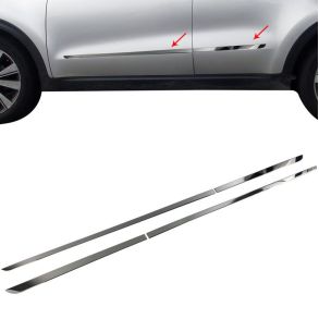 Sidelister - KIA SPORTAGE III rg. 2010-> - 4 stk. Rustfri stl krom