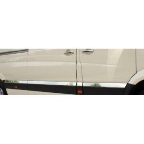 Sidelister - MERCEDES SPRINTER �rg. 2006-> (Kort akselafstand L2) - 10 stk. Rustfri st�l krom