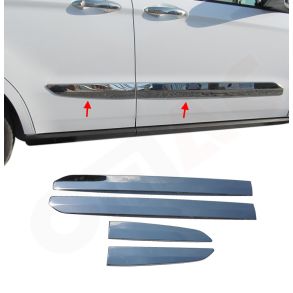 Sidelister - Ford Tourneo Courier rg. 2014-> - 4 stk. Rustfri stl krom