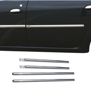 Sidelister - DACIA LOGAN Sedan rg. 2005-> - 4 stk. Rustfri stl krom