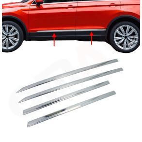 Sidelister - VW TIGUAN SUV rg. 2016-> - 4 stk. Rustfri stl krom