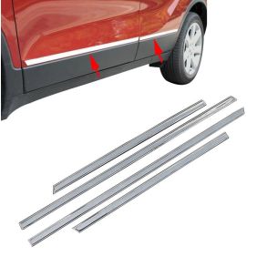 Sidelister - OPEL MOKKA rg. 2013-> - 4 stk. ABS plastik krom