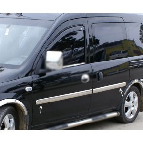 Sidelister - OPEL COMBO C rg. 2001-2011 - 4 stk. Rustfri stl
