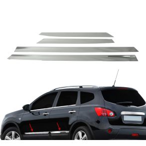 Sidelister - NISSAN QASHQAI +2 SUV rg. 2009-> - 4 stk. Rustfri stl krom