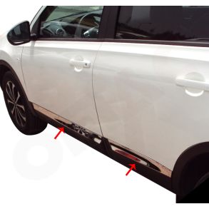 Sidelister - NISSAN QASHQAI SUV rg. 2007-2014 - 4 stk. Rustfri stl krom