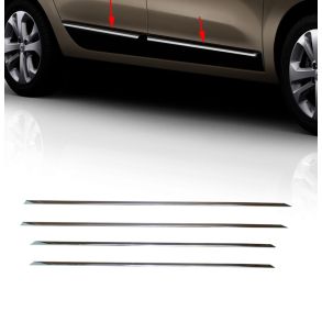 Sidelister - DACIA LODGY rg. 2012-> - 4 stk. Rustfri stl krom